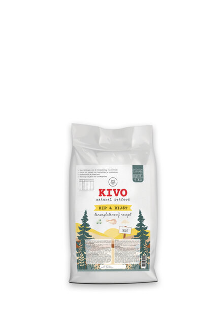 Kivo Kat Sterilised/Senior - Kip &amp; Rijst | 5kg